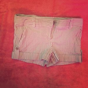 Express seersucker shorts